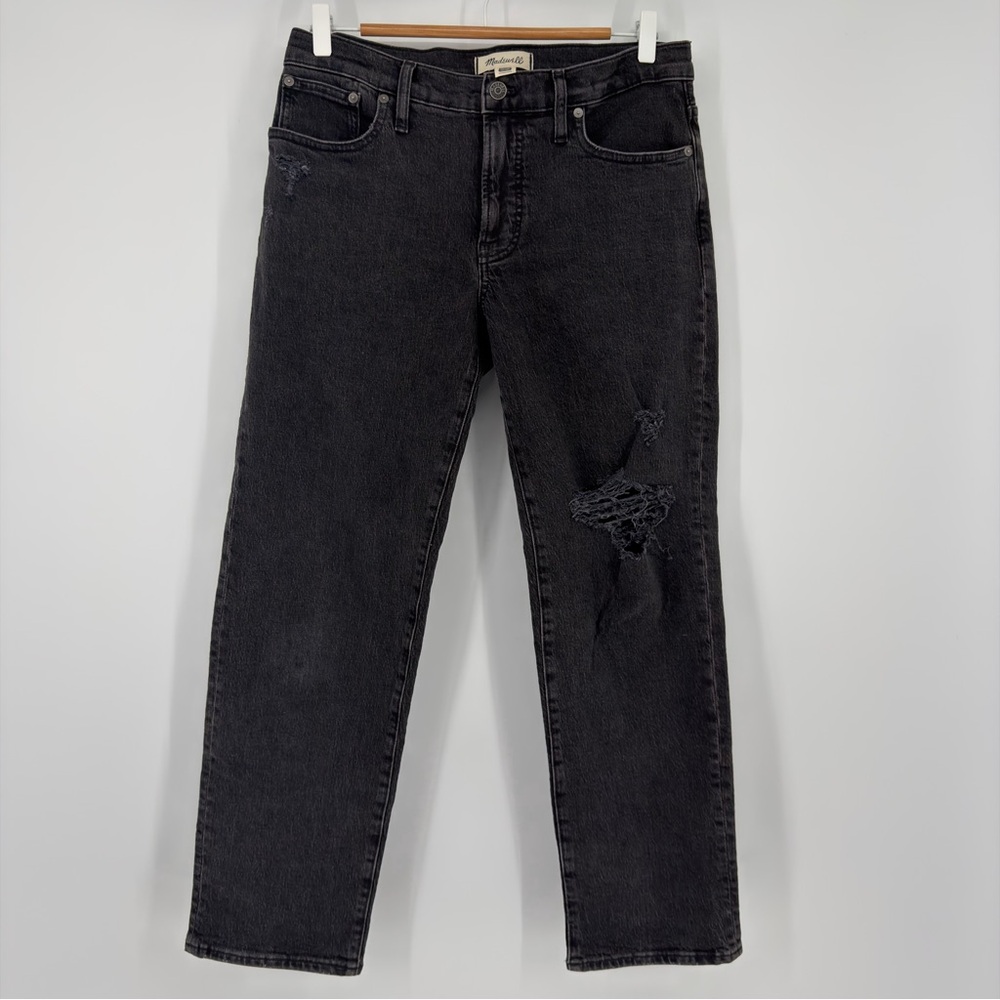 Madewell Size 28 The Mid-Rise Perfect Vintage Straight Jean Distressed